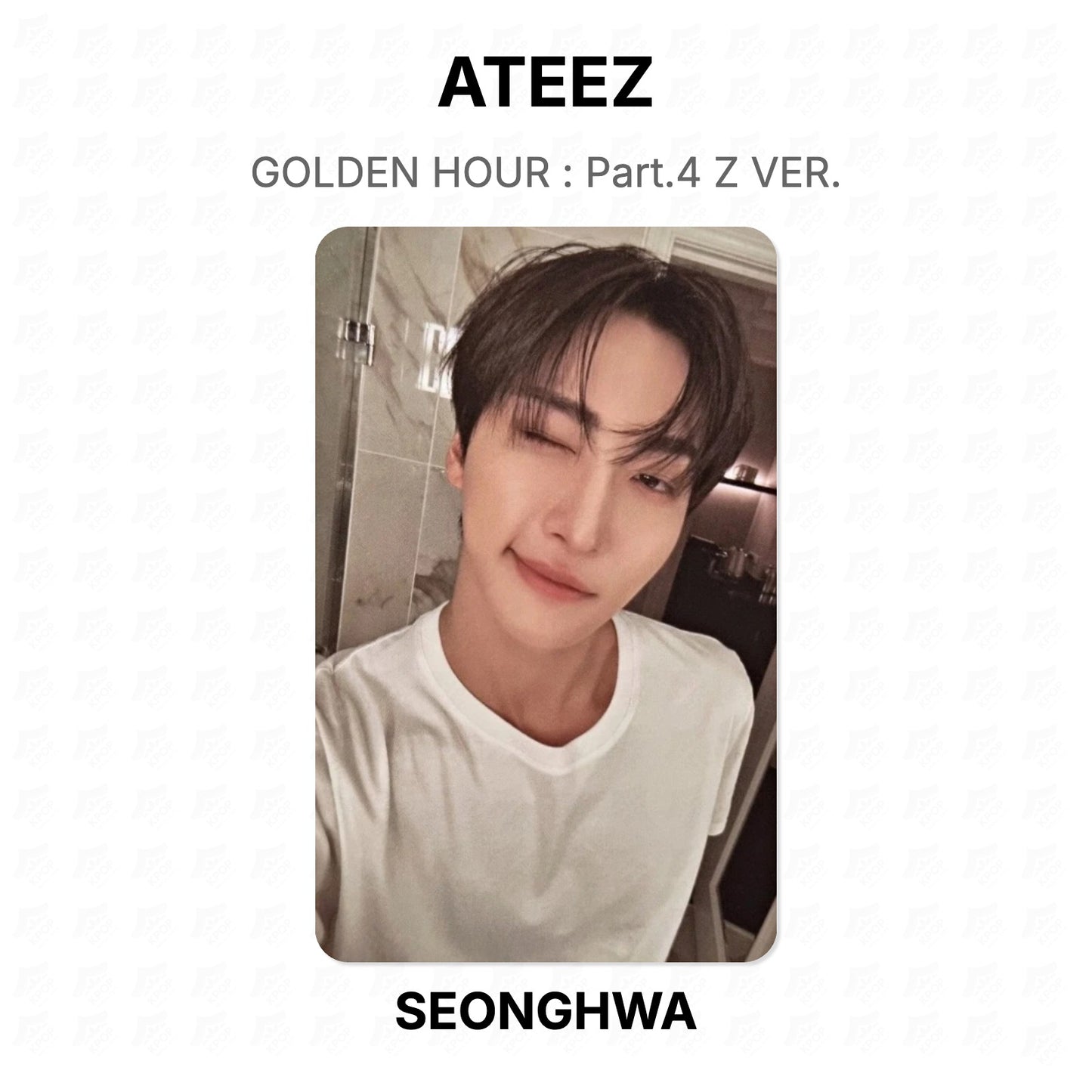 ATEEZ GOLDEN HOUR : Part.4 Z VER. Official Photocard