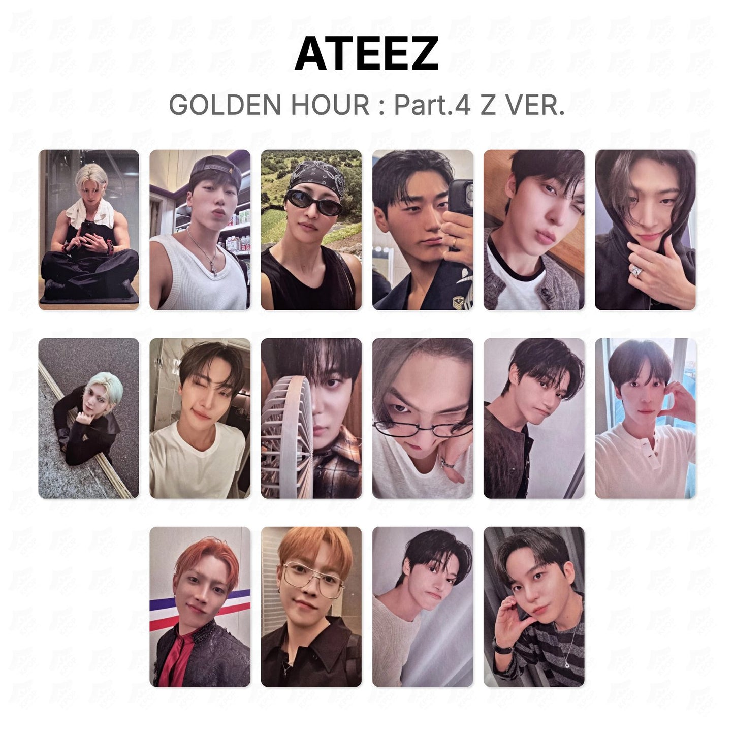 ATEEZ GOLDEN HOUR : Part.4 Z VER. Official Photocard