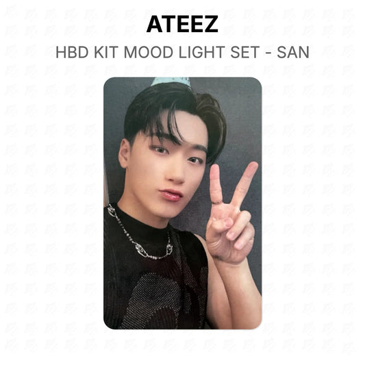 ATEEZ HBD KIT MOOD LIGHT SET - SAN Official Photocard