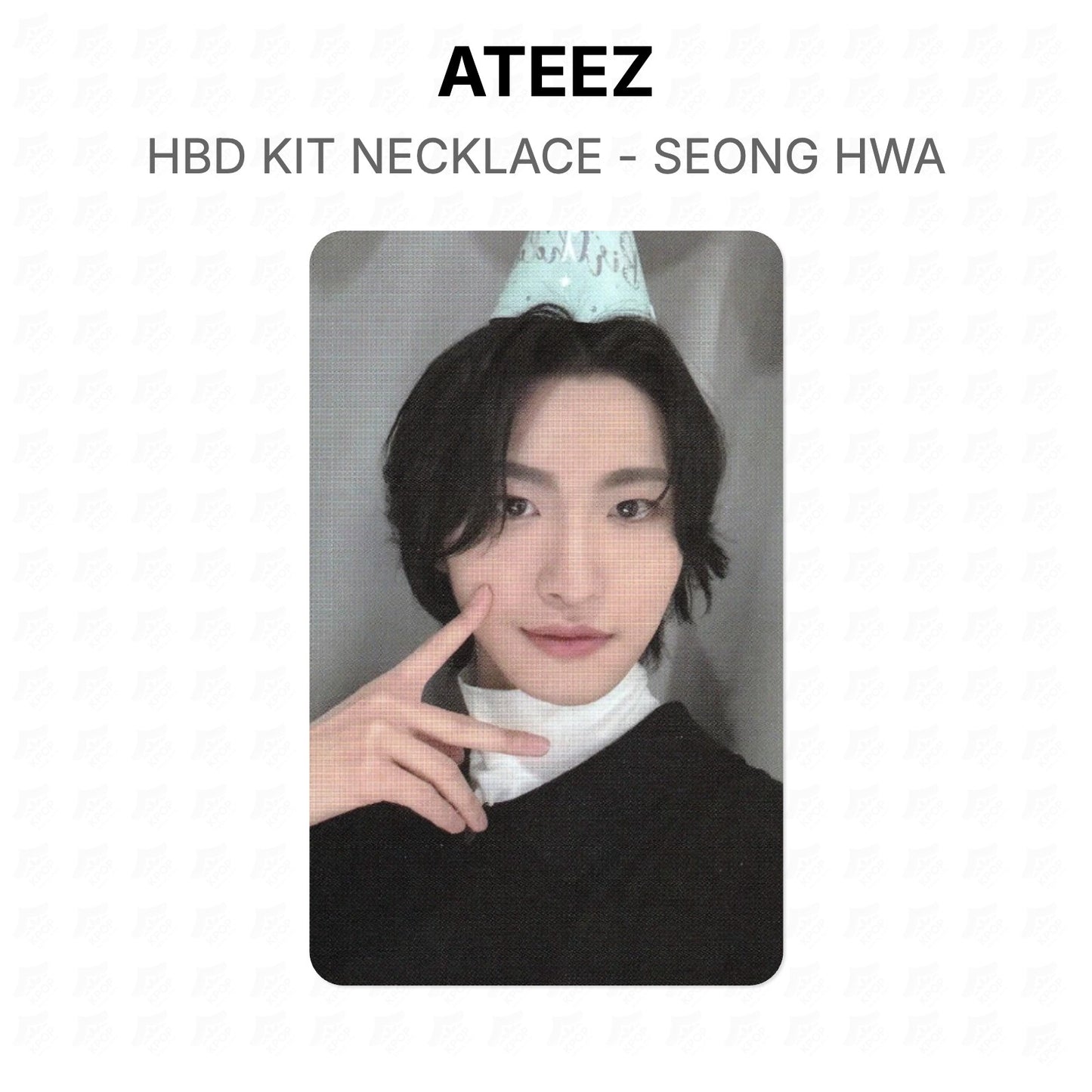 ATEEZ HBD KIT NECKLACE - SEONG HWA Official Photocard