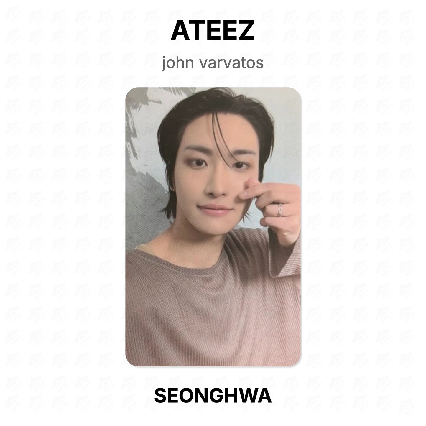 ATEEZ john varvatos Official Photocard