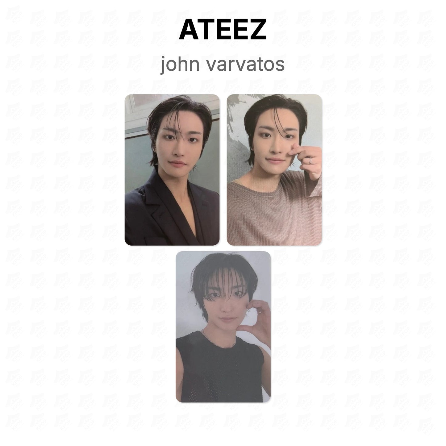 ATEEZ john varvatos Official Photocard