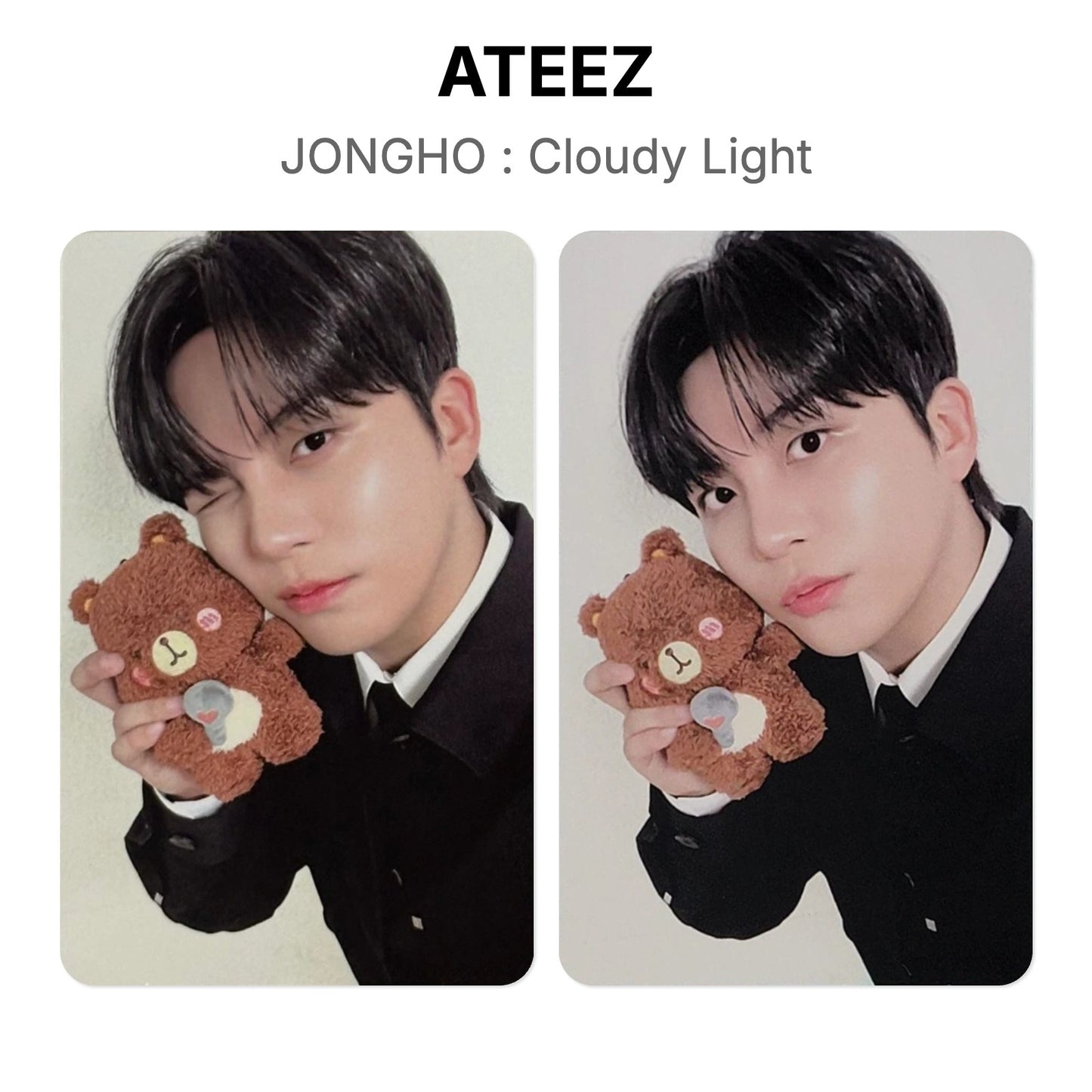 ATEEZ JONGHO : Cloudy Light Offizielle Fotokarte