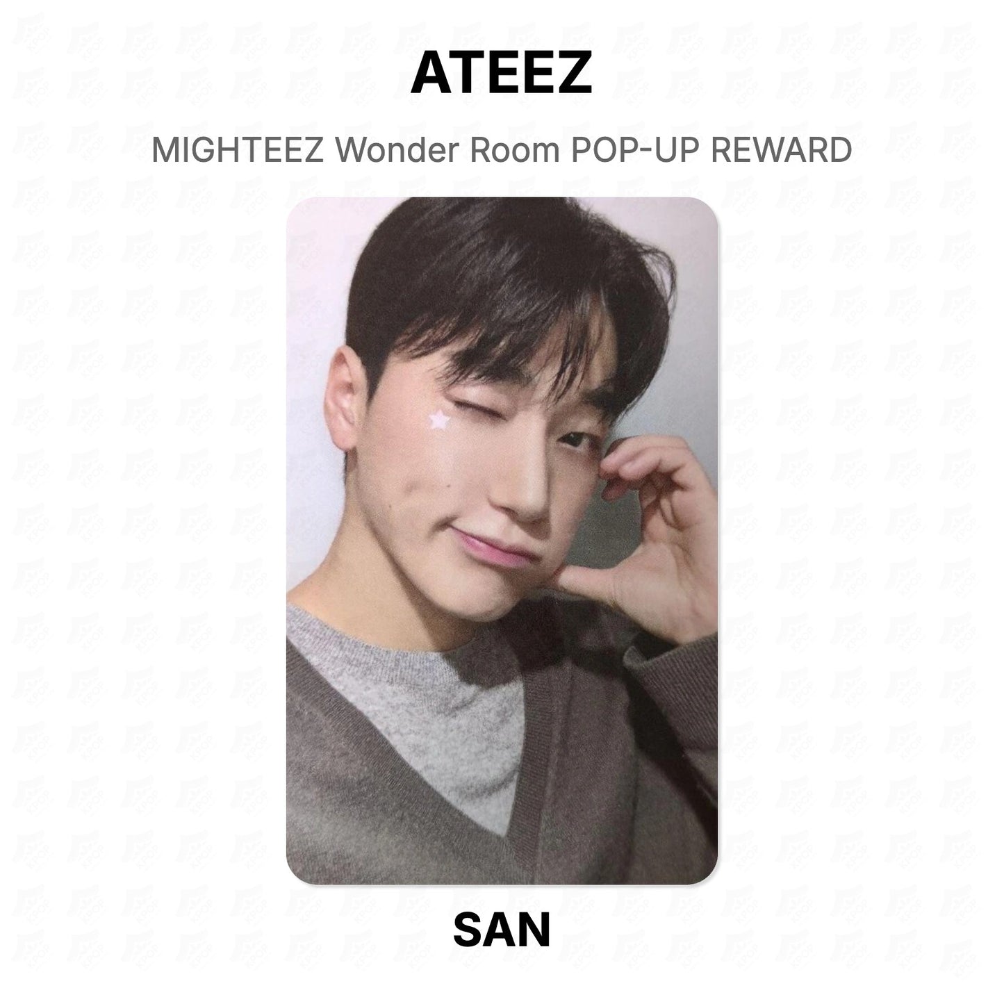 ATEEZ MIGHTEEZ Wonder Room POP-UP REWARD Official Photocard