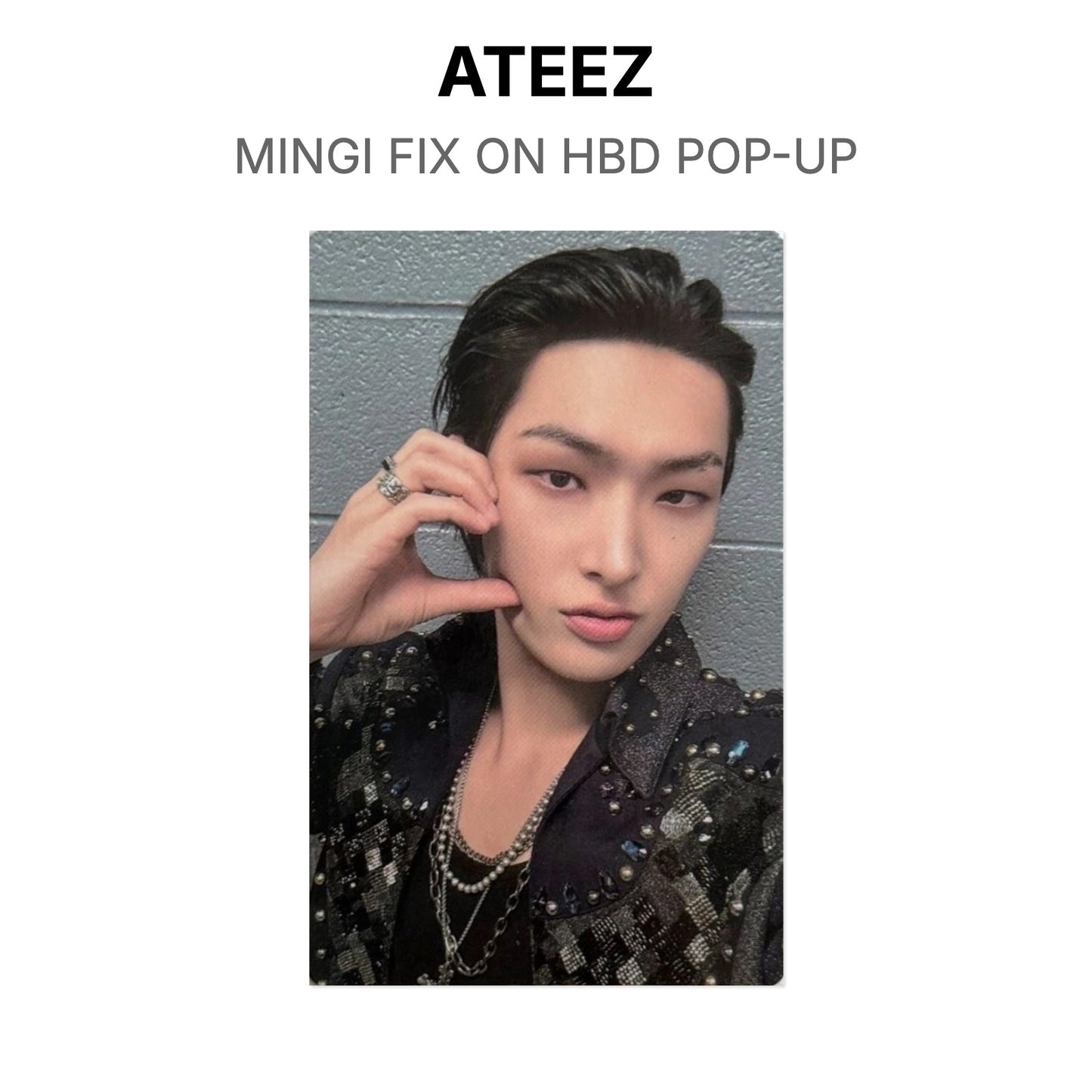 ATEEZ MINGI FIX ON HBD POP-UP Official Photocard