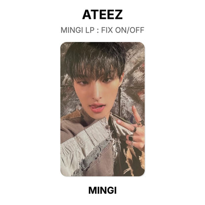 ATEEZ MINGI LP: FIX ON/OFF Offizielle Fotokarte