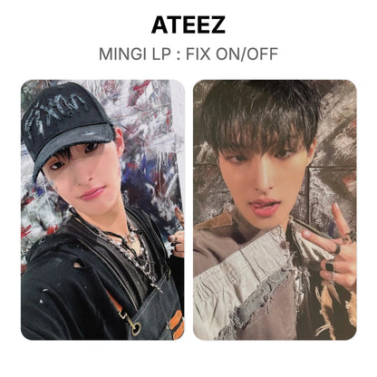ATEEZ MINGI LP: FIX ON/OFF Offizielle Fotokarte