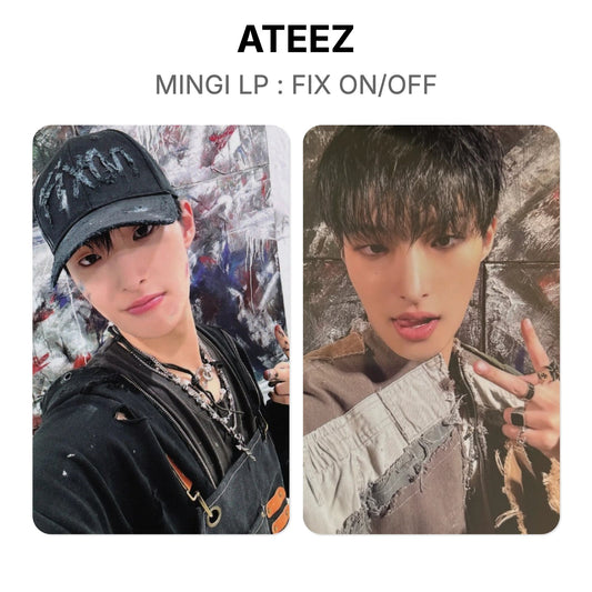 ATEEZ MINGI LP : FIX ON/OFF Official Photocard