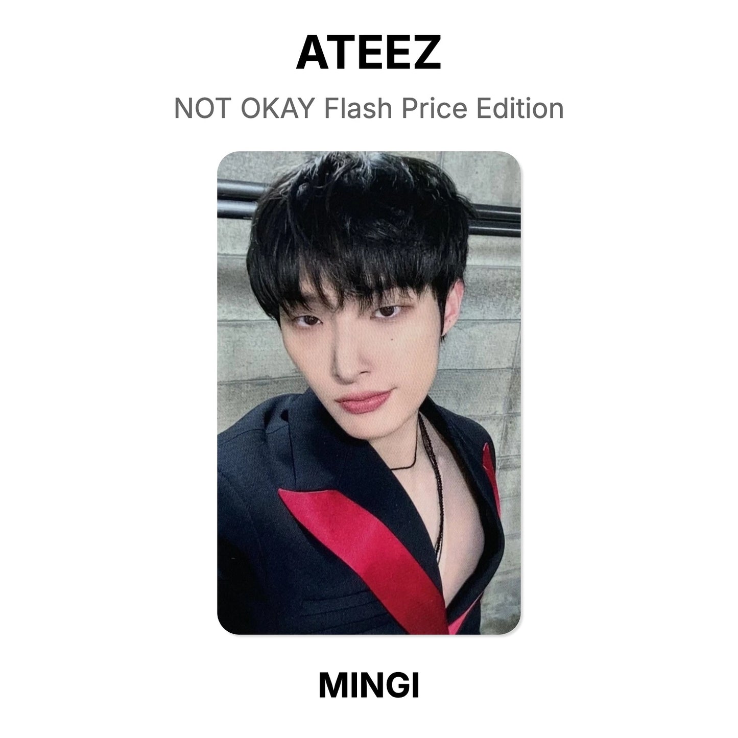 ATEEZ NOT OKAY Flash Price Edition Official Photocard