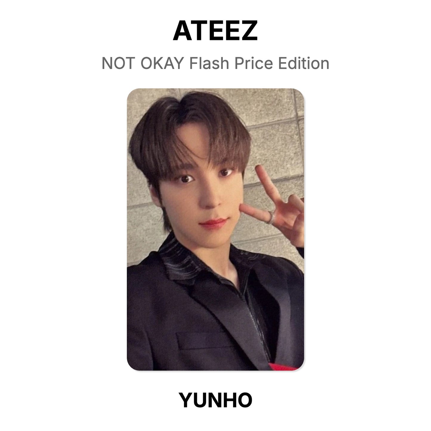 ATEEZ NOT OKAY Flash Price Edition Official Photocard