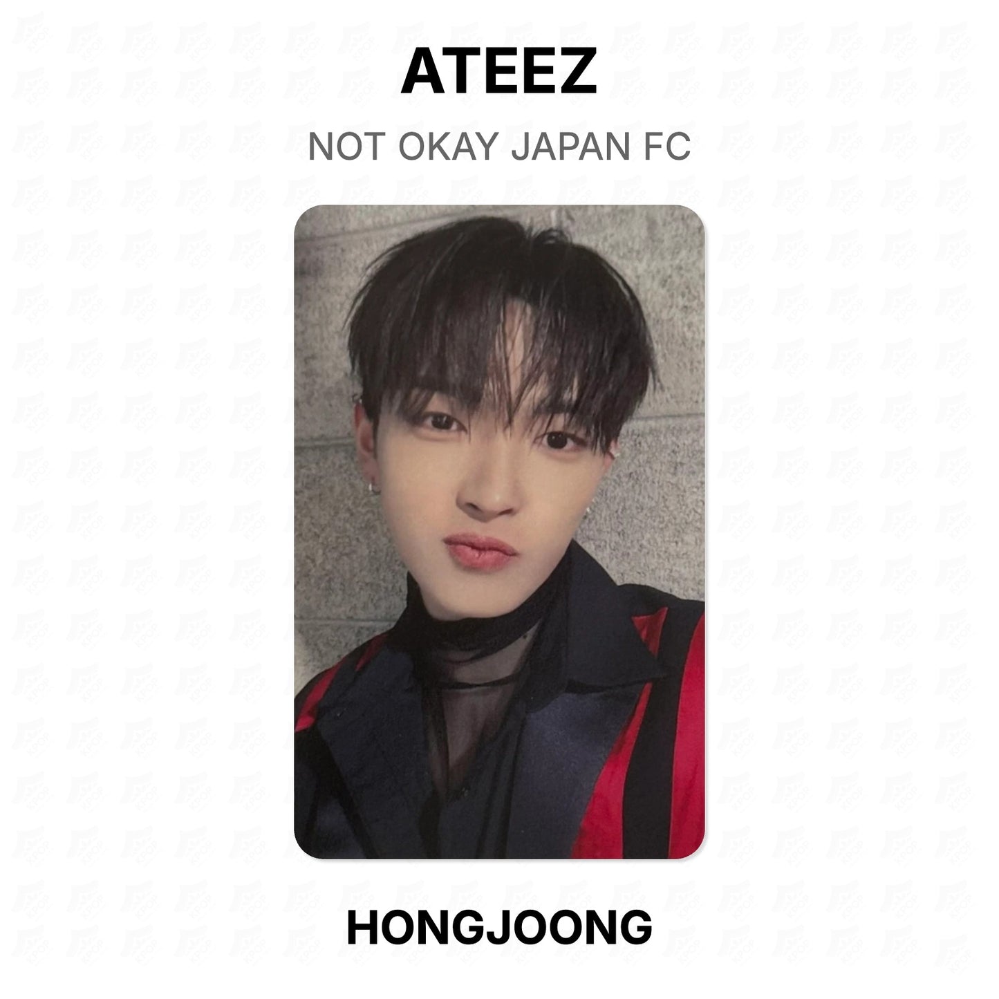 ATEEZ NOT OKAY JAPAN FC Official Photocard