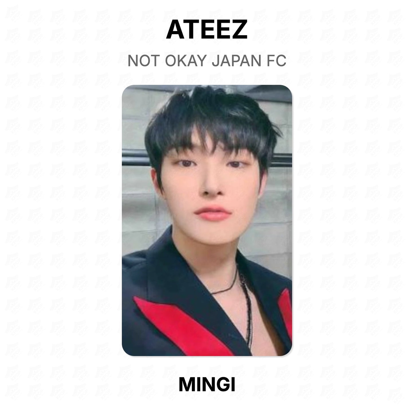 ATEEZ NOT OKAY JAPAN FC Official Photocard