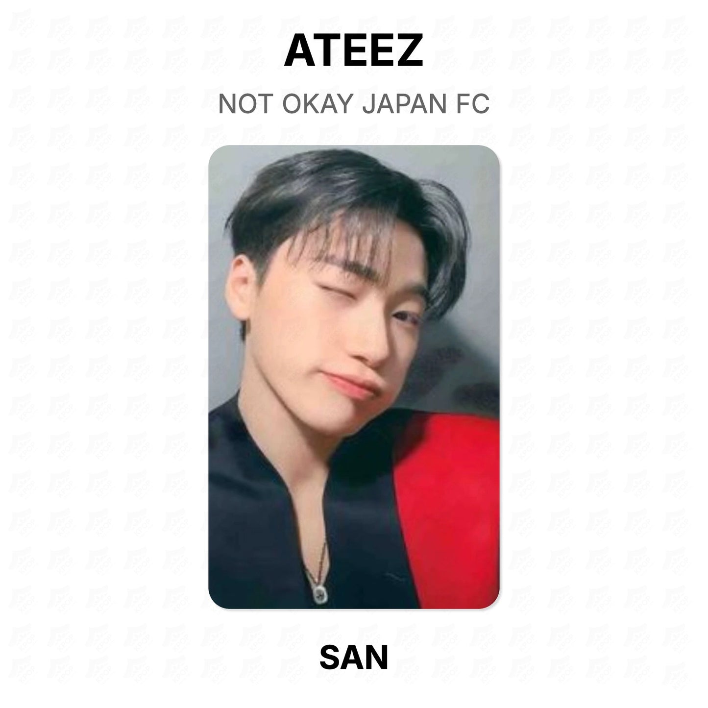 ATEEZ NOT OKAY JAPAN FC Official Photocard
