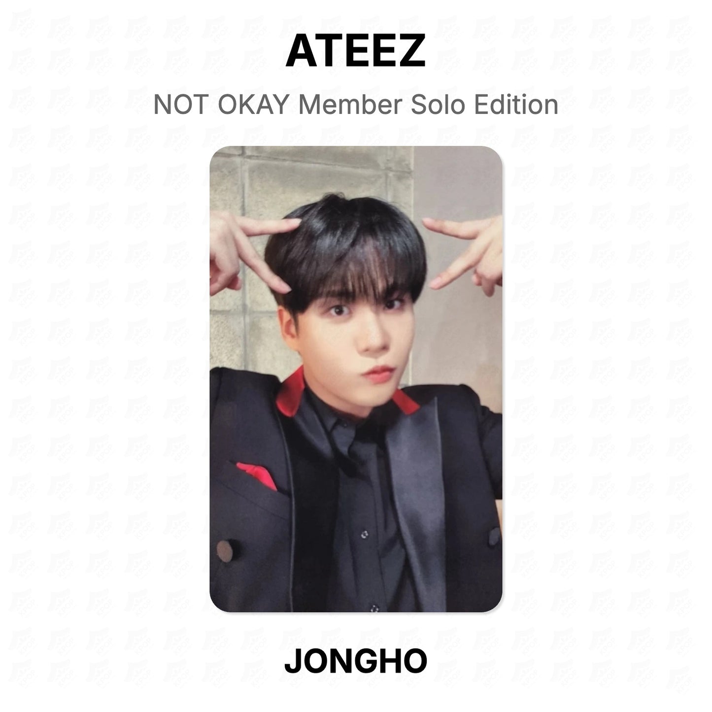 ATEEZ NOT OKAY Member Solo Edition Official Photocard
