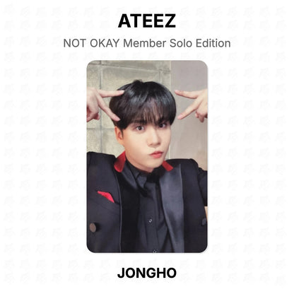 ATEEZ NOT OKAY Member Solo Edition Official Photocard