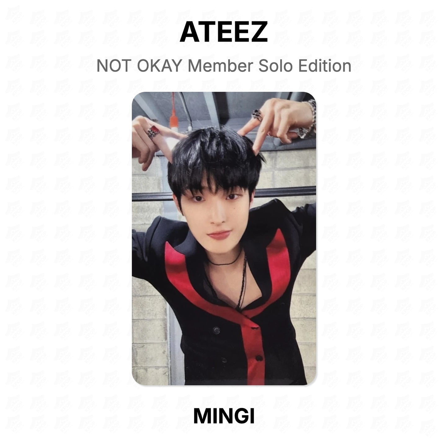 ATEEZ NOT OKAY Member Solo Edition Official Photocard