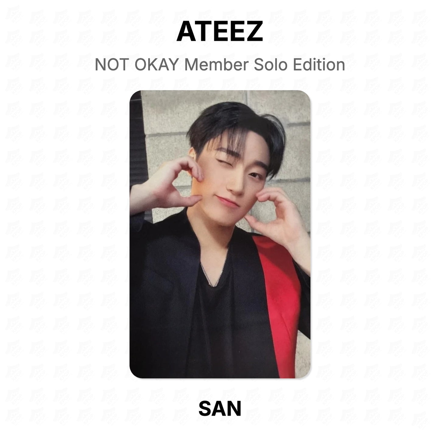ATEEZ NOT OKAY Member Solo Edition Official Photocard