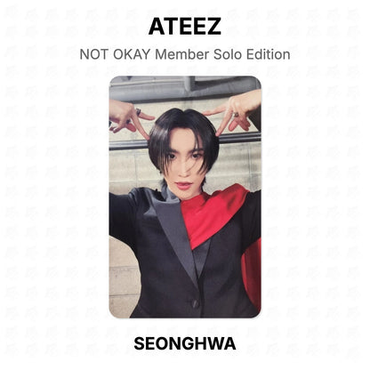 ATEEZ NOT OKAY Member Solo Edition Official Photocard