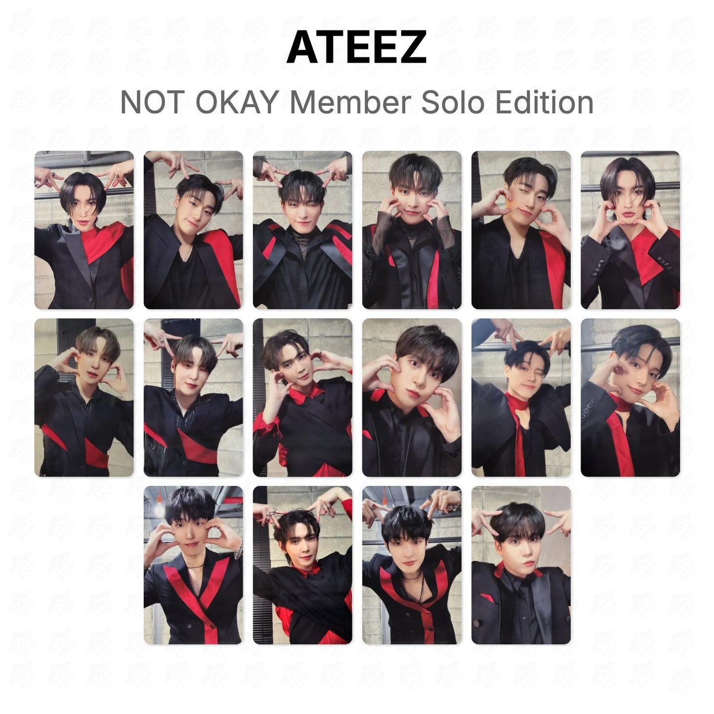 ATEEZ NOT OKAY Member Solo Edition Official Photocard