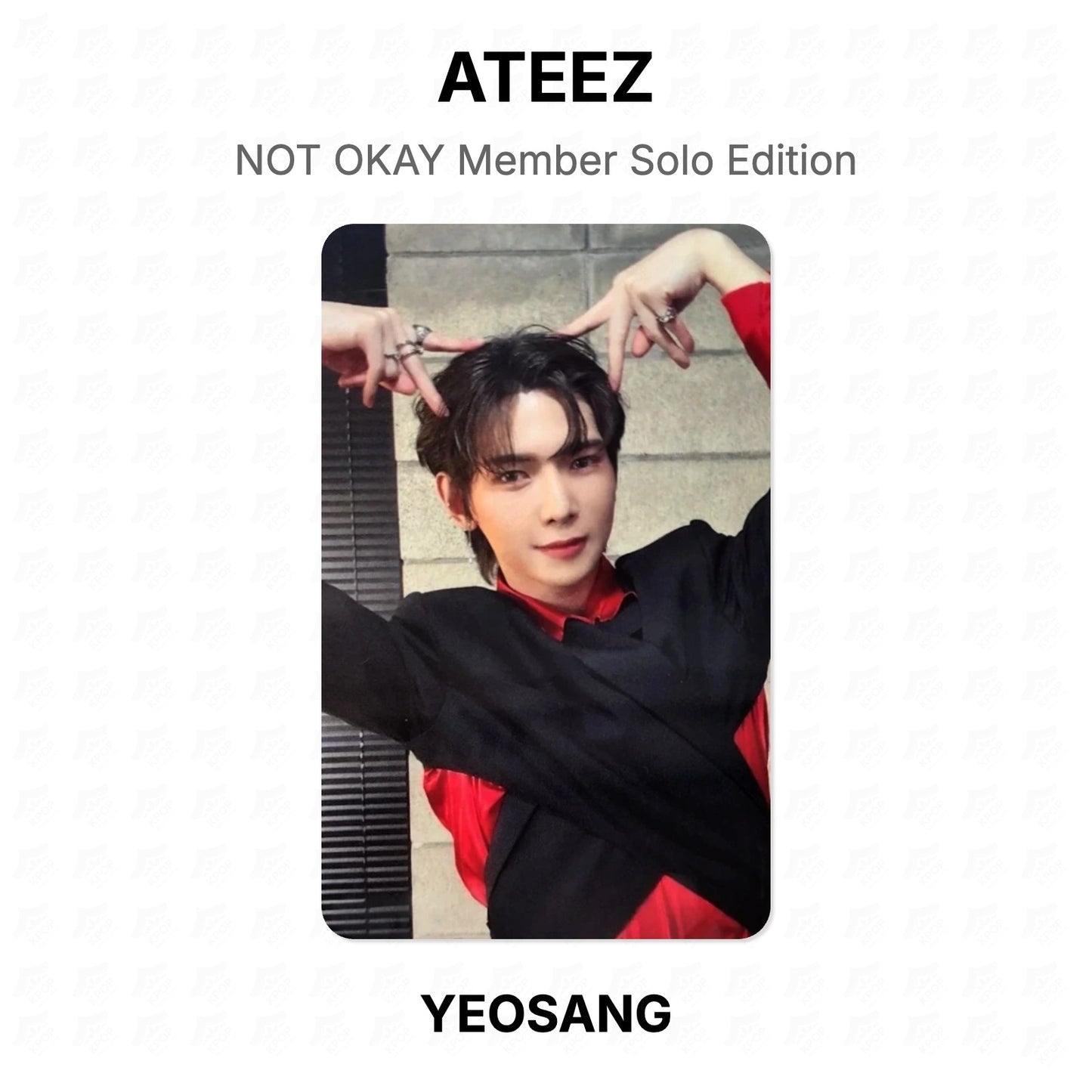 ATEEZ NOT OKAY Member Solo Edition Official Photocard