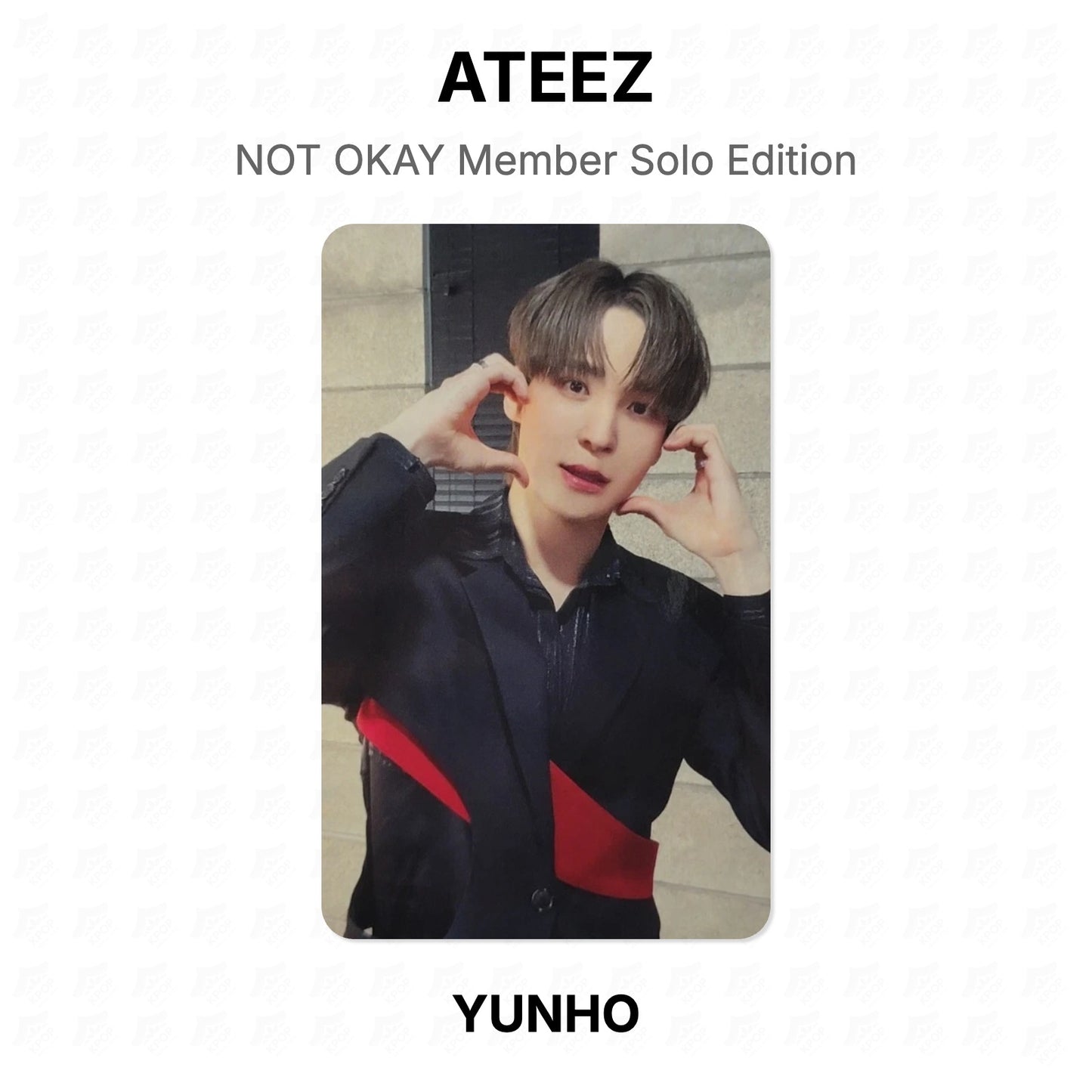 ATEEZ NOT OKAY Member Solo Edition Official Photocard