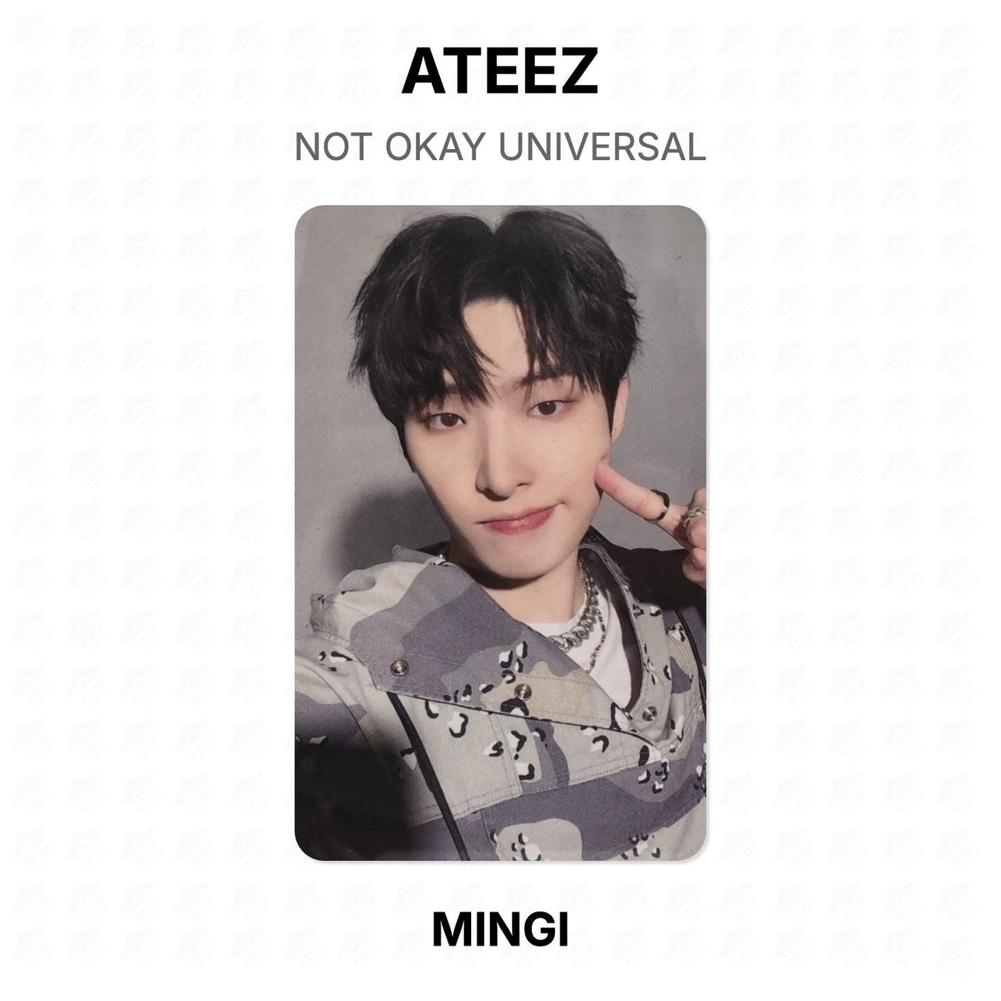 ATEEZ NOT OKAY UNIVERSAL Official Photocard