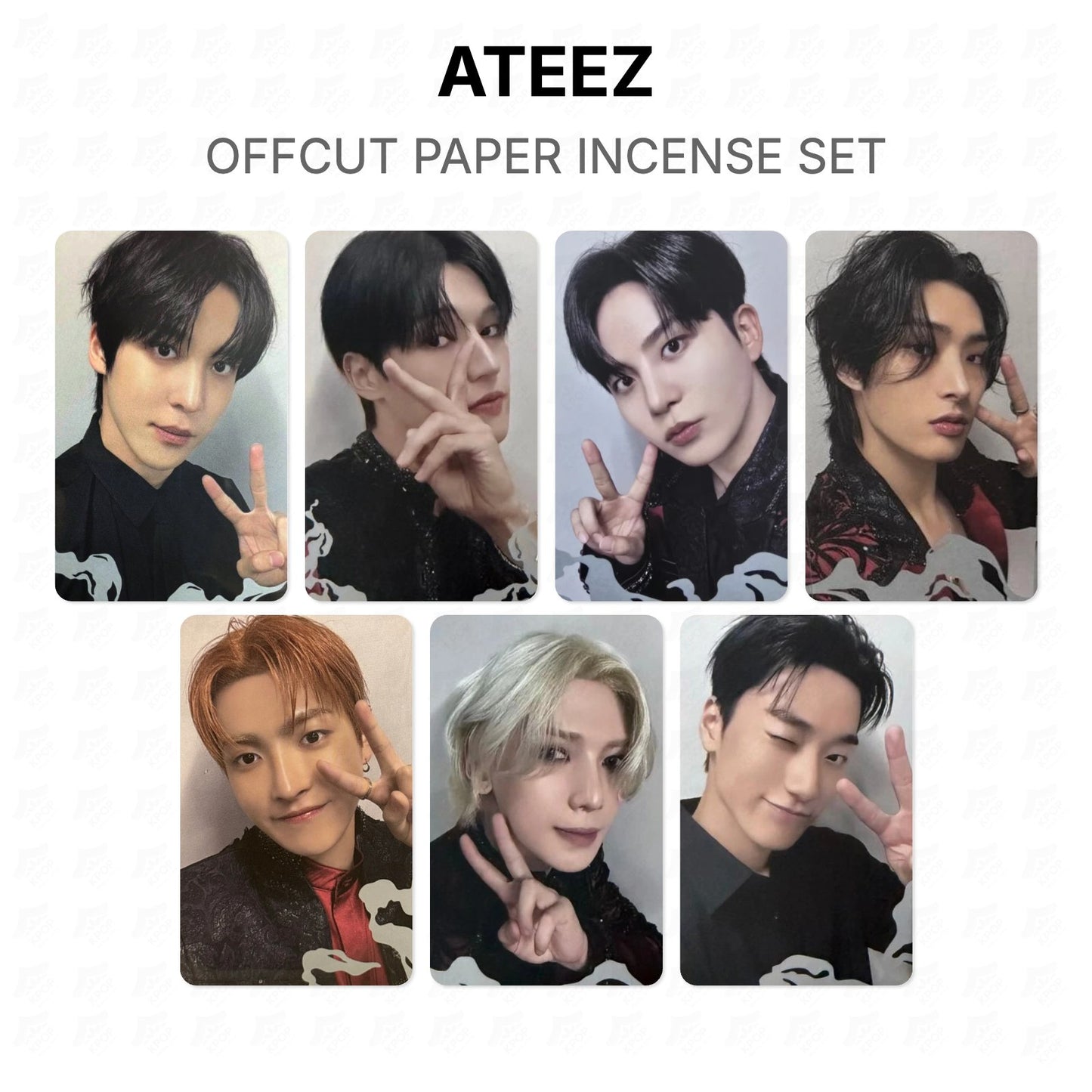 ATEEZ OFFCUT PAPER INCENSE SET Official Photocard