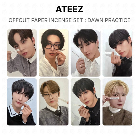 ATEEZ OFFCUT PAPER INCENSE SET : DAWN PRACTICE Official Photocard