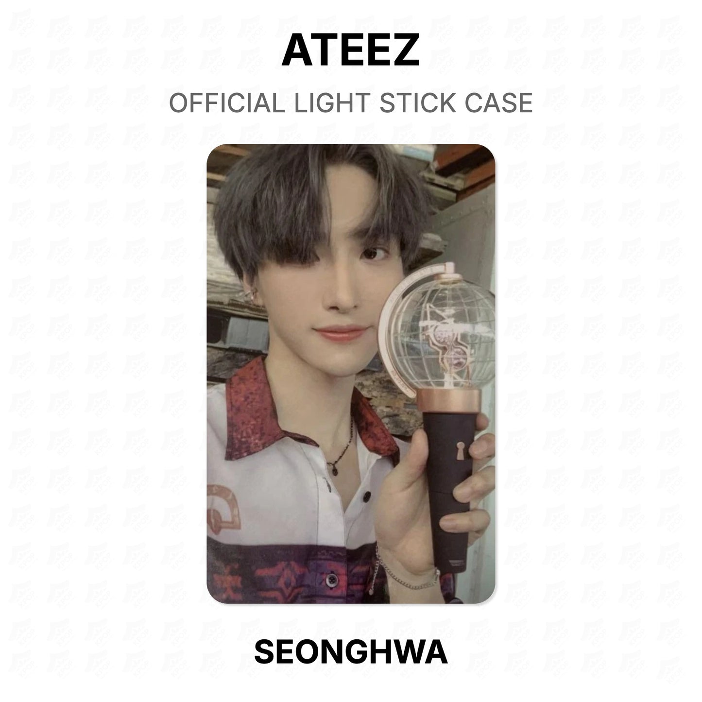 ATEEZ OFFICIAL LIGHT STICK CASE Offizielle Fotokarte