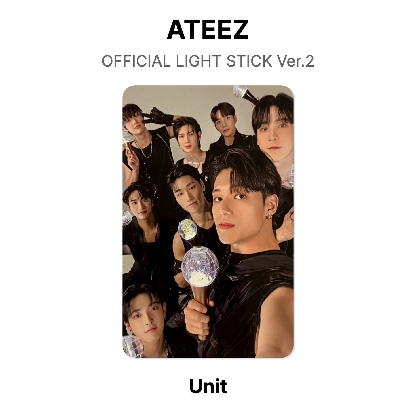 ATEEZ OFFICIAL LIGHT STICK Ver.2 Official Photocard
