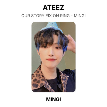 ATEEZ OUR STORY FIX ON RING - MINGI Official Photocard