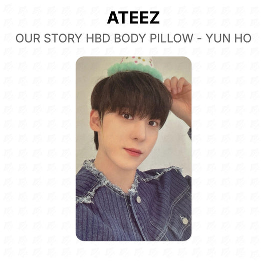 ATEEZ OUR STORY HBD KÖRPERKISSEN - YUN HO Offizielle Fotokarte