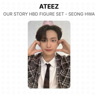 ATEEZ OUR STORY HBD FIGURE SET - SEONG HWA Official Photocard