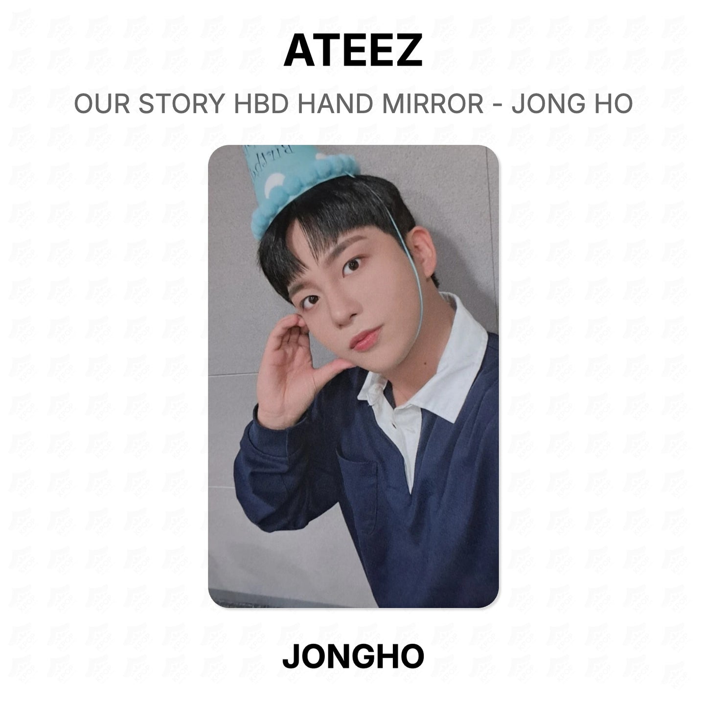 ATEEZ OUR STORY HBD HAND MIRROR - JONG HO Official Photocard