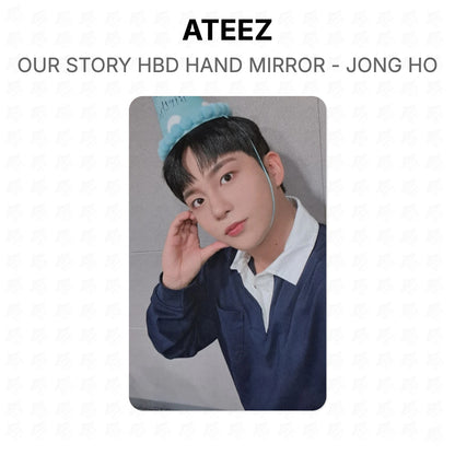 ATEEZ OUR STORY HBD HAND MIRROR - JONG HO Official Photocard