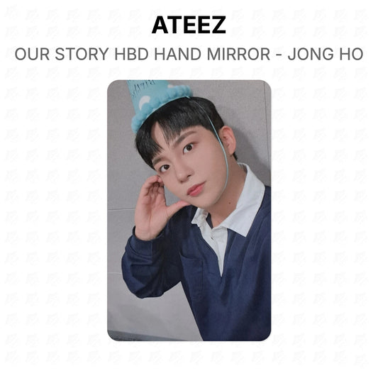 ATEEZ OUR STORY HBD HAND MIRROR - JONG HO Official Photocard