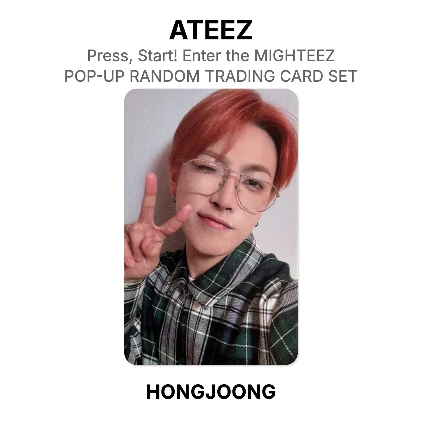 ATEEZ Press, Start! Enter the MIGHTEEZ POP-UP RANDOM TRADING CARD SET photocard officielle