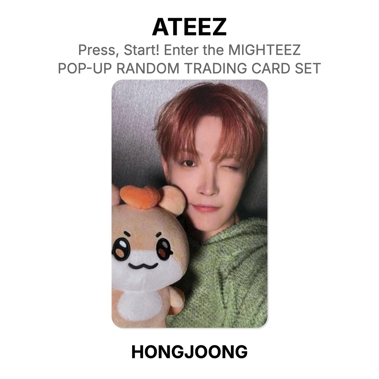 ATEEZ Press, Start! Enter the MIGHTEEZ POP-UP RANDOM TRADING CARD SET photocard officielle