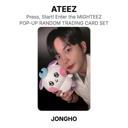 ATEEZ Press, Start! Enter the MIGHTEEZ POP-UP RANDOM TRADING CARD SET photocard officielle
