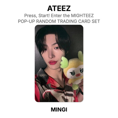 ATEEZ Press, Start! Enter the MIGHTEEZ POP-UP RANDOM TRADING CARD SET photocard officielle