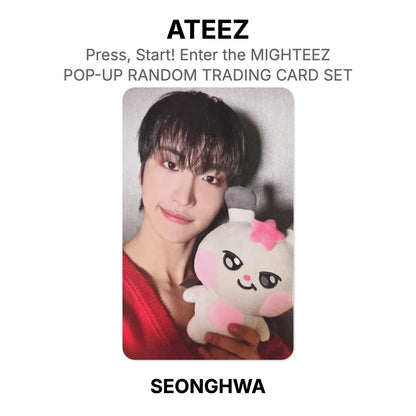 ATEEZ Press, Start! Enter the MIGHTEEZ POP-UP RANDOM TRADING CARD SET photocard officielle