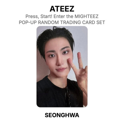 ATEEZ Press, Start! Enter the MIGHTEEZ POP-UP RANDOM TRADING CARD SET photocard officielle