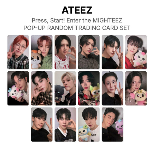 ATEEZ Press, Start! Enter the MIGHTEEZ POP-UP RANDOM TRADING CARD SET Official Photocard