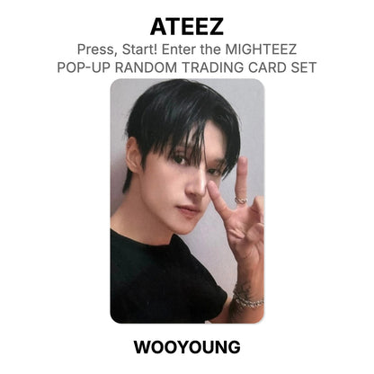 ATEEZ Press, Start! Enter the MIGHTEEZ POP-UP RANDOM TRADING CARD SET photocard officielle