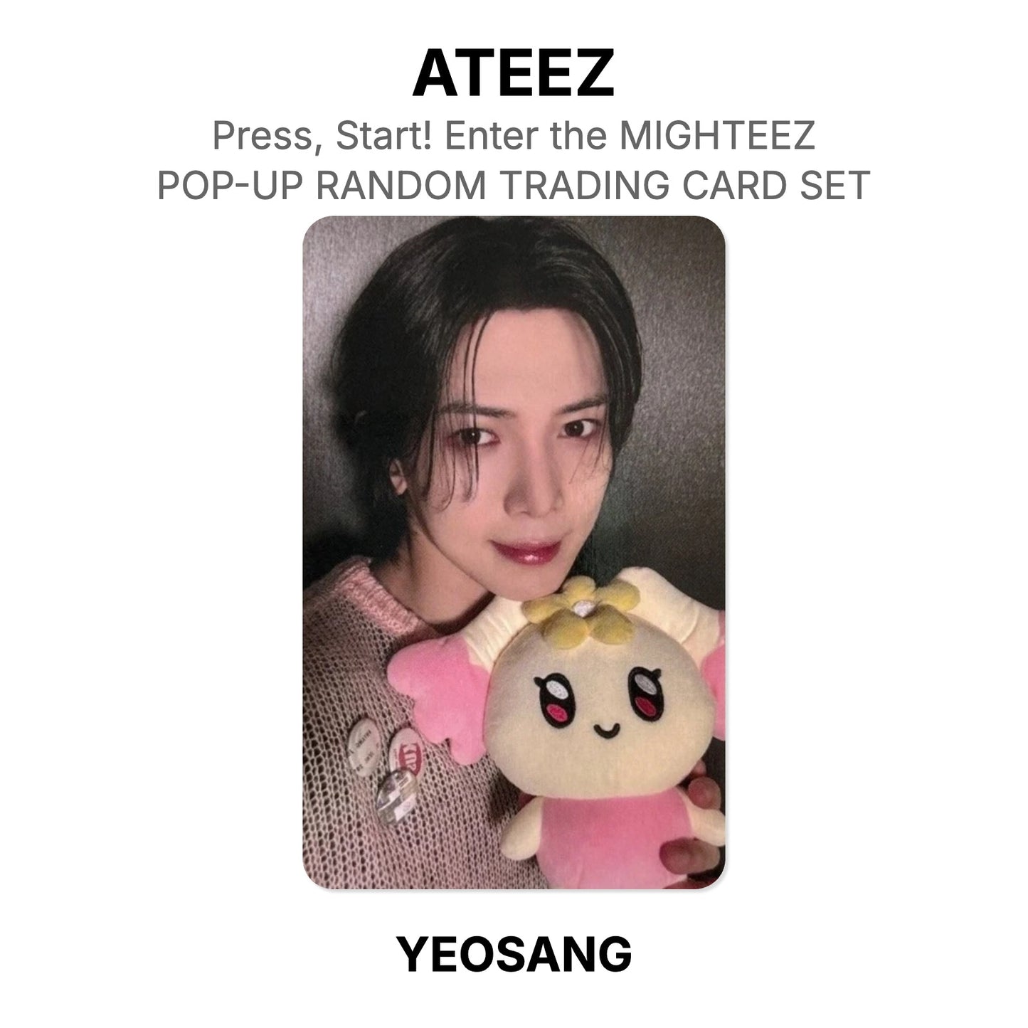 ATEEZ Press, Start! Enter the MIGHTEEZ POP-UP RANDOM TRADING CARD SET photocard officielle