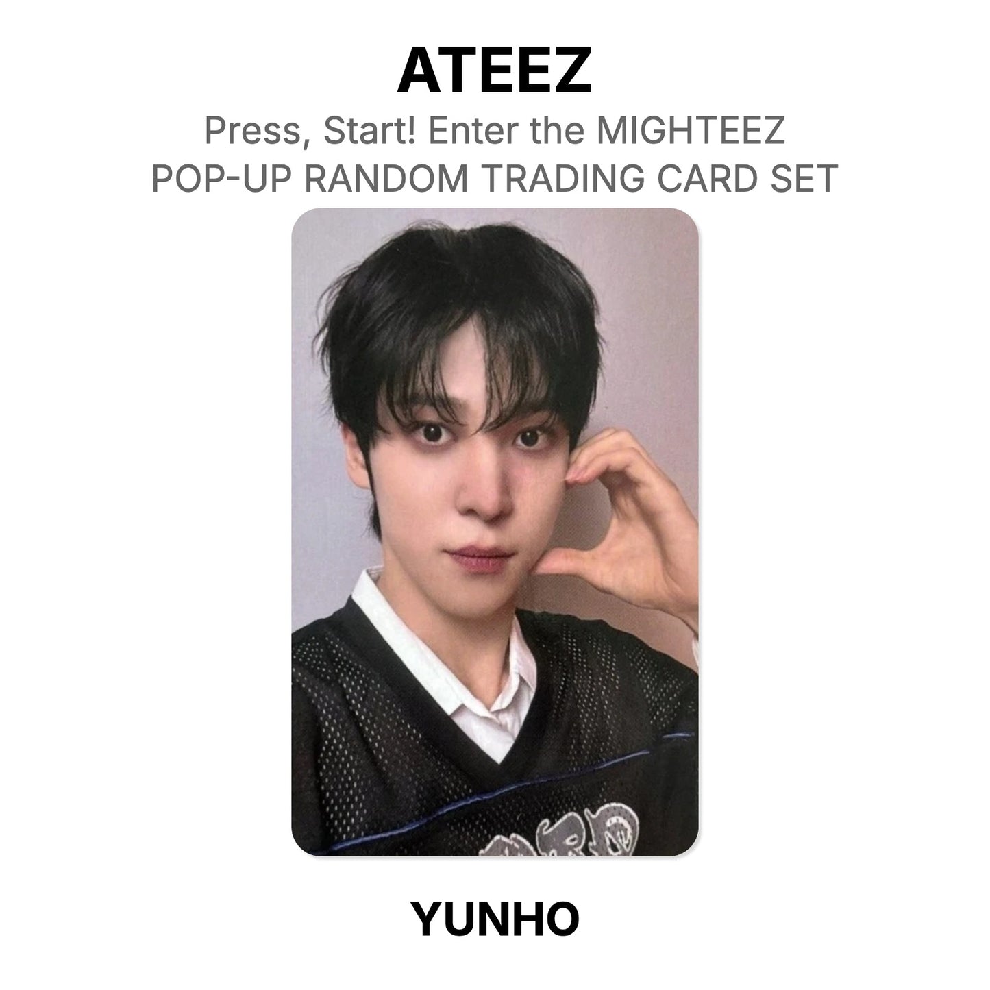 ATEEZ Press, Start! Enter the MIGHTEEZ POP-UP RANDOM TRADING CARD SET photocard officielle