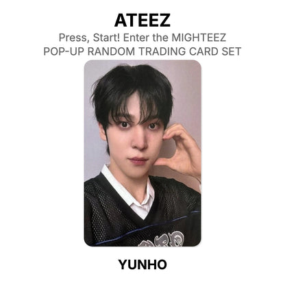 ATEEZ Press, Start! Enter the MIGHTEEZ POP-UP RANDOM TRADING CARD SET photocard officielle