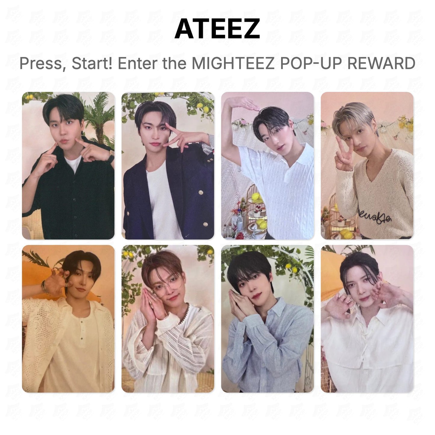 ATEEZ Press, Start! Enter the MIGHTEEZ POP-UP REWARD Official Photocard