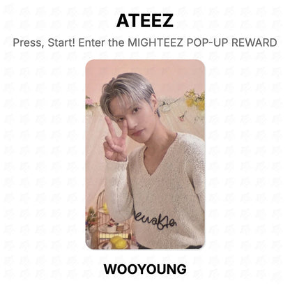 ATEEZ Press, Start! Enter the MIGHTEEZ POP-UP REWARD Official Photocard