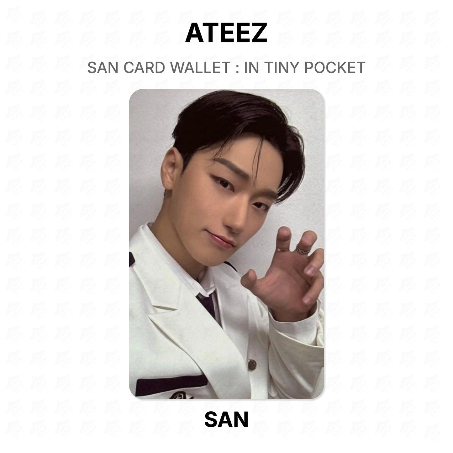 ATEEZ SAN CARD WALLET : IN TINY POCKET Official Photocard
